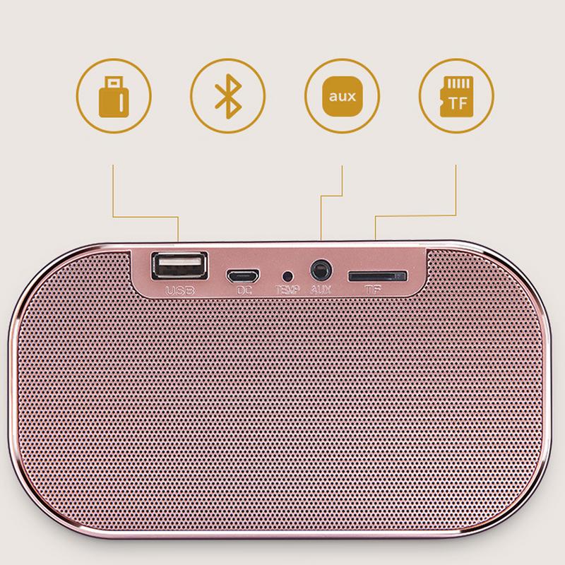 Bluetooth Speaker Wireless Mini Phone Alarm Clock Home Small Sound Computer Car Subwoofer Decoration