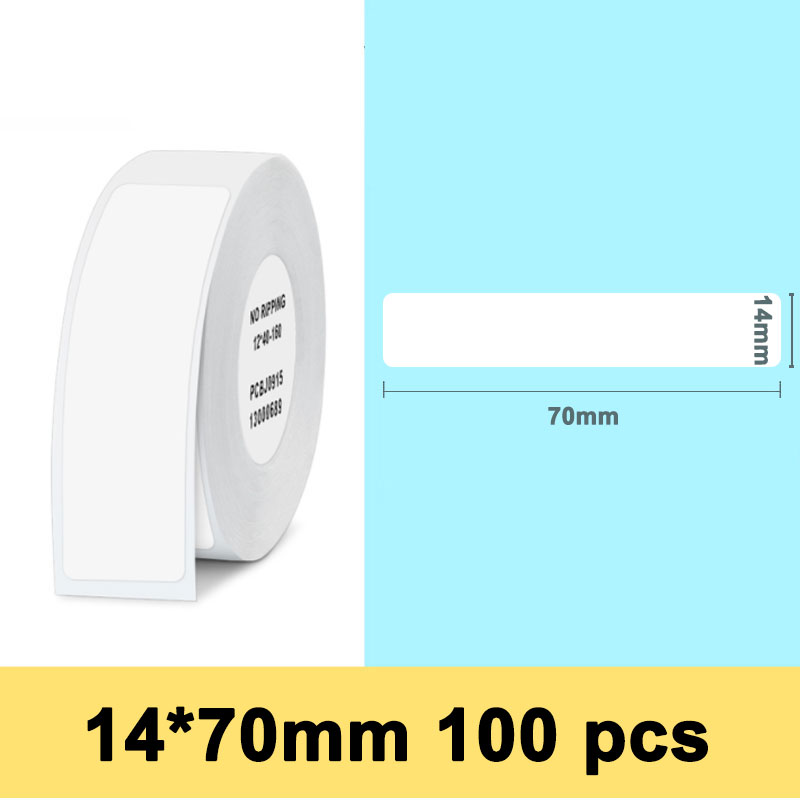 Niimbot D11 D110 D101 Mini Label printer paper Printing Label Waterproof Anti-Oil Price Tape Scratch-Resistant Label Sticker: Plant 14x50mm