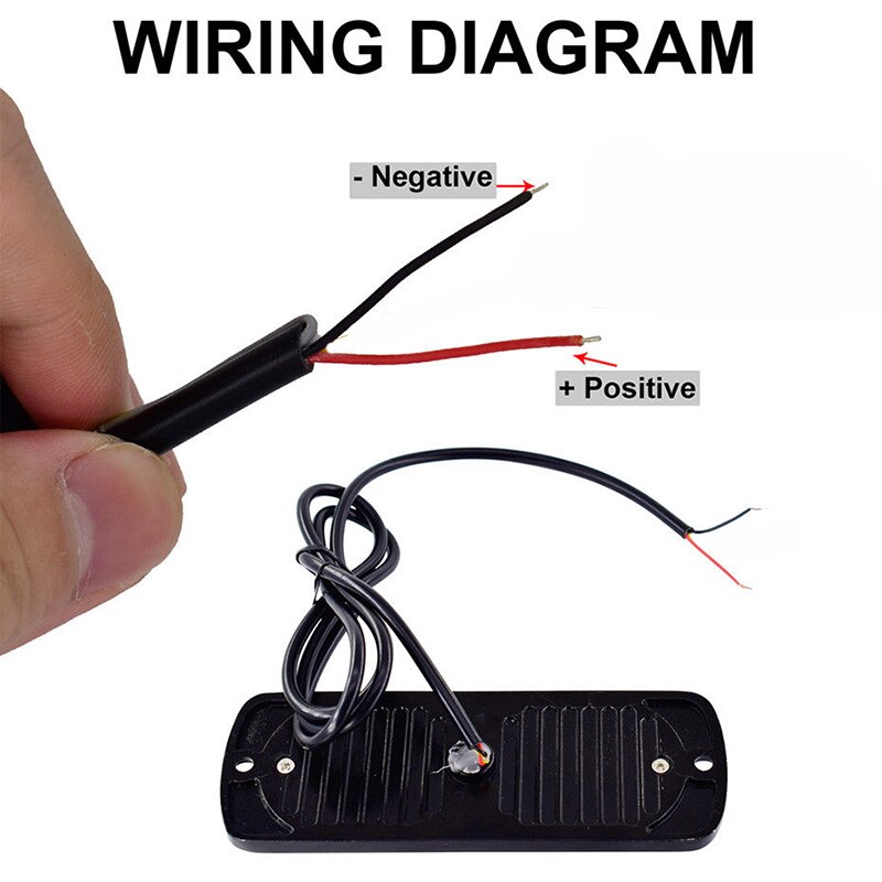 12V-24V Working Light Car Warning Working Lamp Transparent Accessories