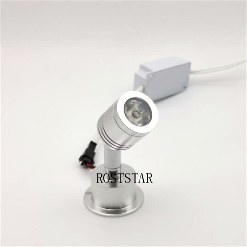 6 unids/lote Downlight Mini LED focos 3W 220V 360 grados de rotación Spotlamp de lámpara telón de fondo las luces RoHS CE