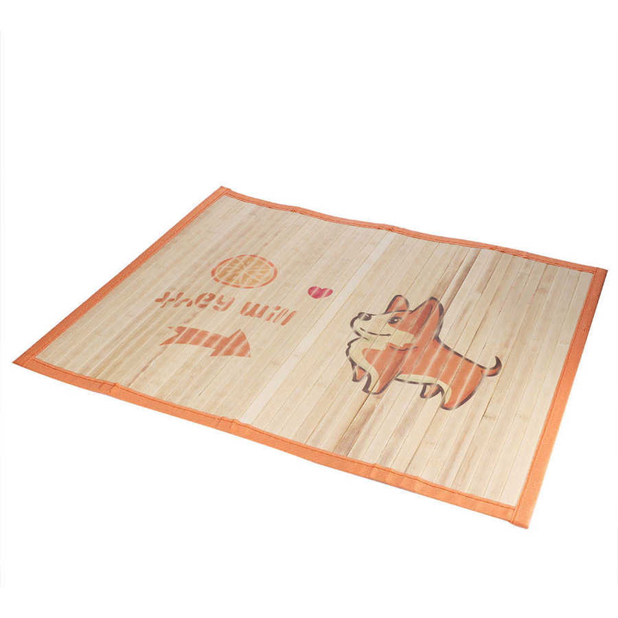 Pet Dog Summer Bamboo Mat Cooling Mat Bed Sleeping Summer Mat