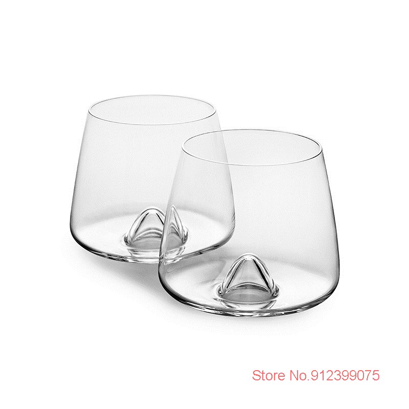 Top Norman Kopenhagen Eddy Whiskey Glas Ronde Swirl Uitstekende Bodem Cognac Ice Cube Rock Cup Brandy Snifters Likeur Tumbler