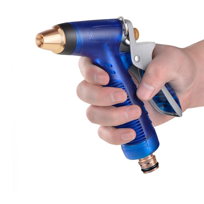 Boquilla de aspersor de agua de alta presión ajustable para jardín, manguera de jardín adecuada para riego y herramienta de limpieza de coche