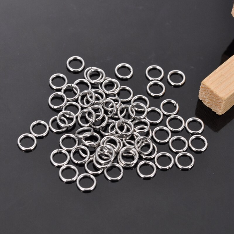 DoreenBeads 500 Stainless Steel Open Jump Rings 5mm Dia. Findings (B10269)