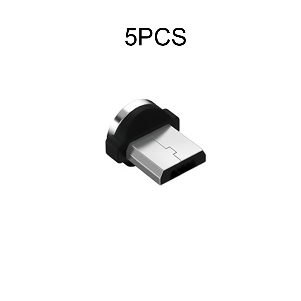 5 stücke Magnet Tipps 360 Grad Rotation Aluminium Legierung Einfach Bedienen Ladekabel Adapter Dauerhafte Ersatz Teile Micro USB