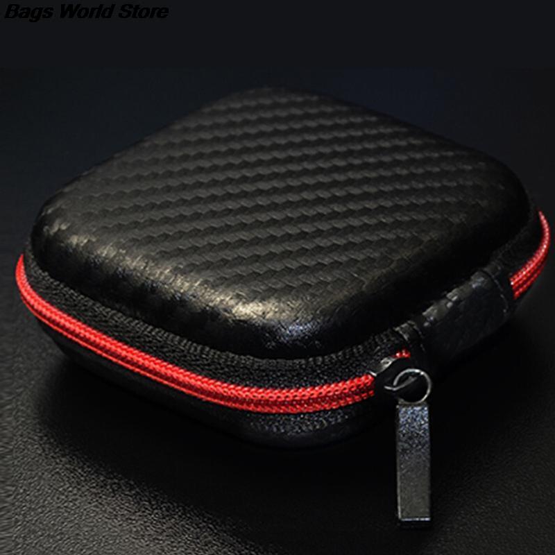 Muntenvakje Multi Functionele Kleine Rits Container Opbergdoos Voor Mannen Vrouwen Draagbare Kabel Oortelefoon Hoofdtelefoon Tas 1Pcs