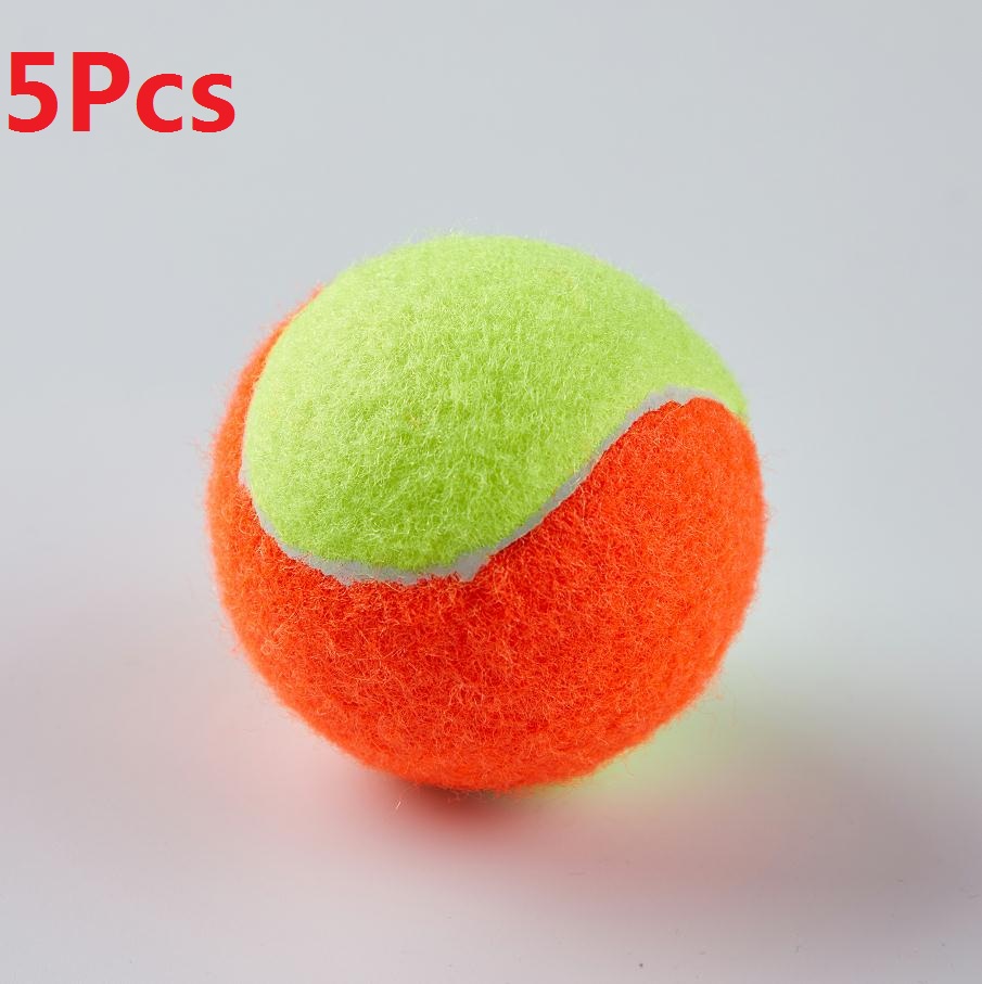 Pelota de tenis de playa, pelota elástica de goma para entrenamiento deportivo, de baja presión, 10 piezas, 40: Orange 5pcs
