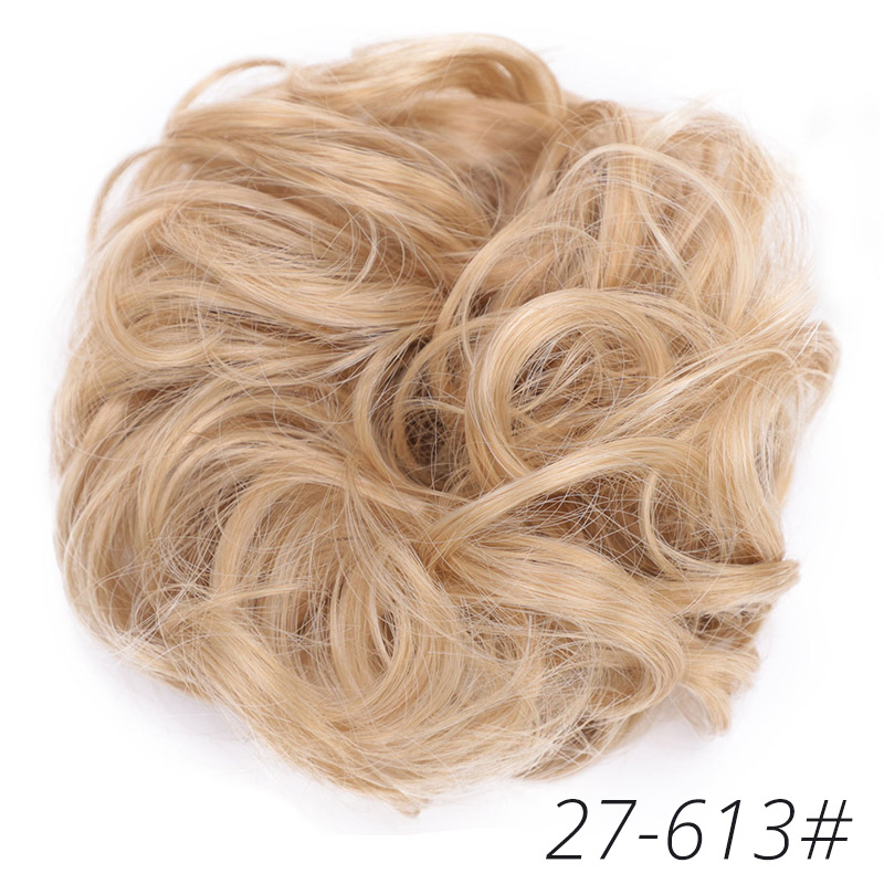 Moño de pelo sintético AISI BEAUTY, moño de goma elástica para el pelo, moño negro o marrón, extensores de goma para el pelo: 27-613