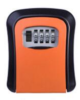 Outdoor Safe Key Box Key Storage Organizer With 4 Digit Wall Mounted Combination Password Keys Hook Organizer Boxes: White