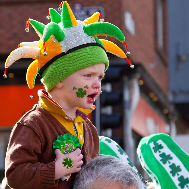 288 Stuks St. Patrick Dag Klavertje Vier Patroon Tattoos Stickers, 6 Ontwerpen-St. Patrick Dag Decoraties