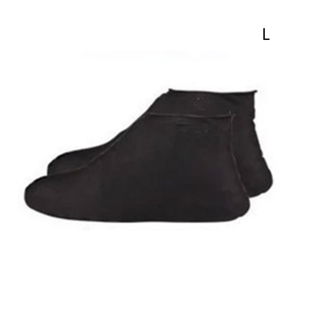 'den bedste' anti-slip latex skoovertræk genanvendelige vandtætte regnstøvler overtrækssko sko 889: Sort l