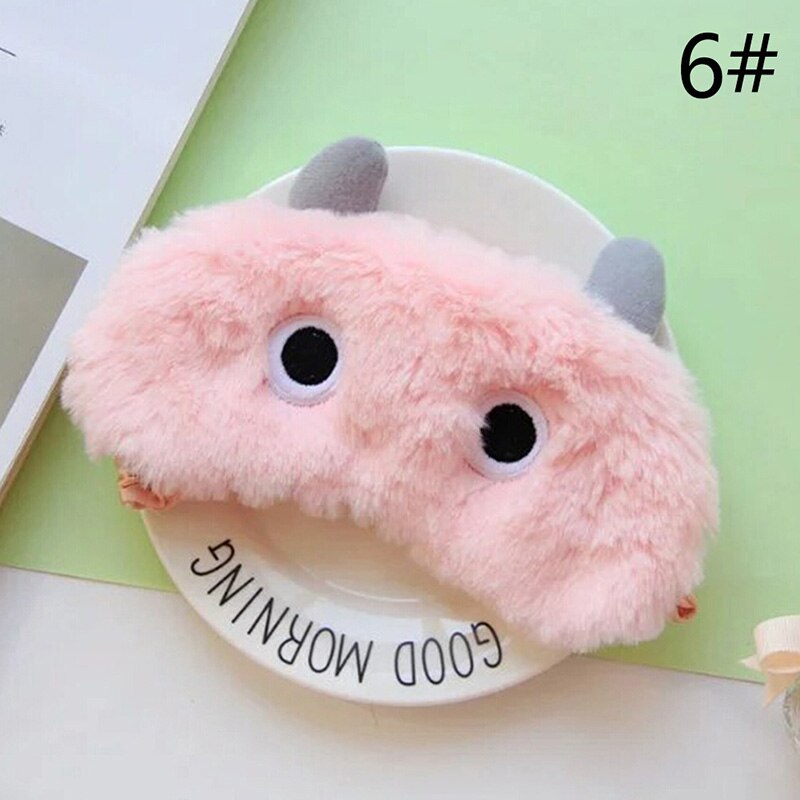 Dessin animé mignon Koala/lapin sommeil oeil masque sieste en peluche oeil ombre pansement reste voyage Relax aide au sommeil bandeau glace couverture oeil Patch