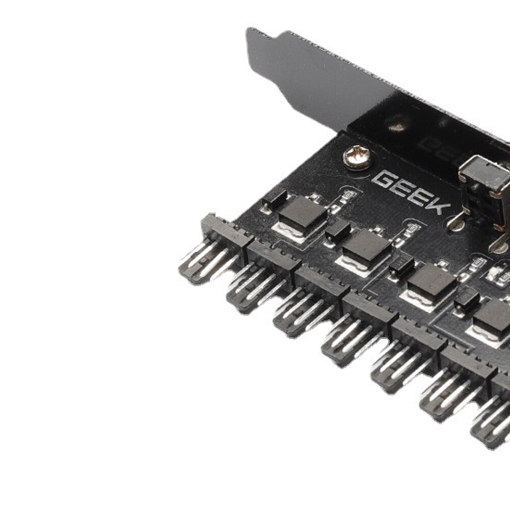 1 to 7 12V PC Case Fan HUB Splitter Computer 4 Pin 3 Pin Speed Controller Computer Cooler Regulator Desktop PC Accessories