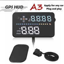A3-OBD2-HUD Car head -up display OBD2 projection on the windshield car Digital speedometer Diagnostic Tool
