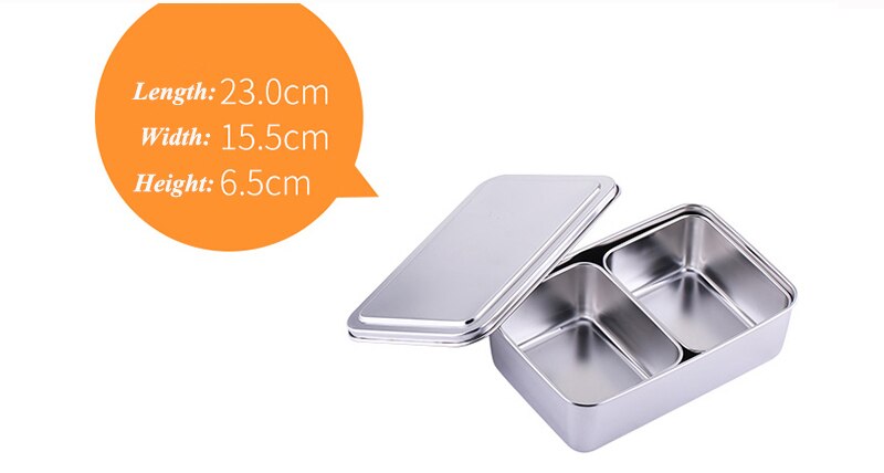 Kitchen Stainless Steel Square Seasoning Box with Lid Plastic Material Seasoning MSG Pepper Covered Salt Tank WJ903: E