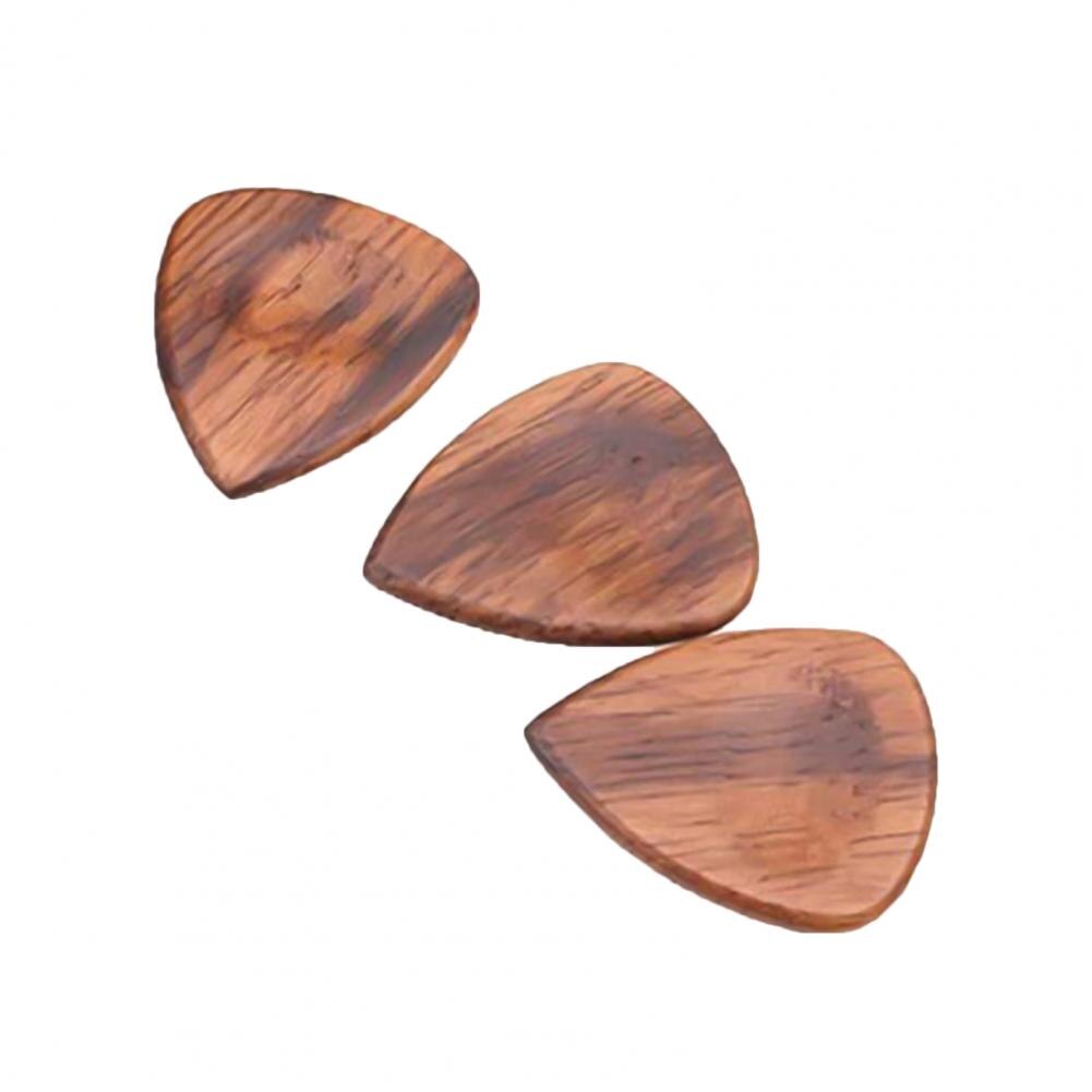 Caja de púas de madera cuadrada sólida, , soporte de púas, caja de almacenamiento para equipos de música de graves, accesorios, accesorio, 3 uds.