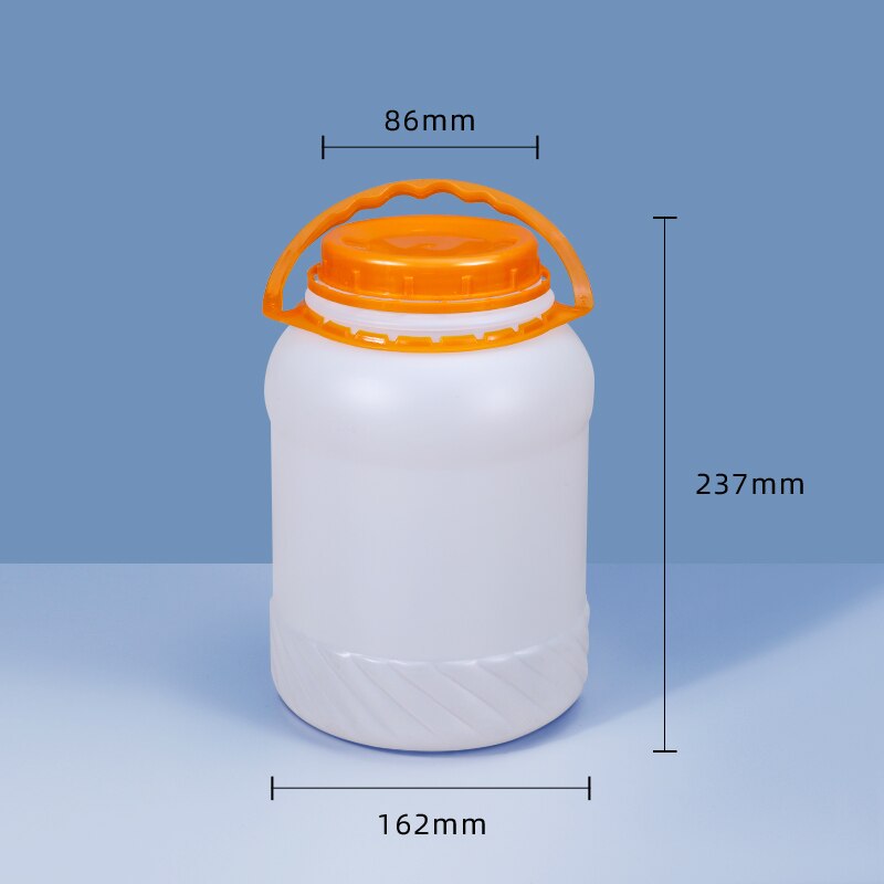 4L 5L 10L Food Grade Round bucket with handle Lid Airtight Sealing Storage Container Food Grade: 4L
