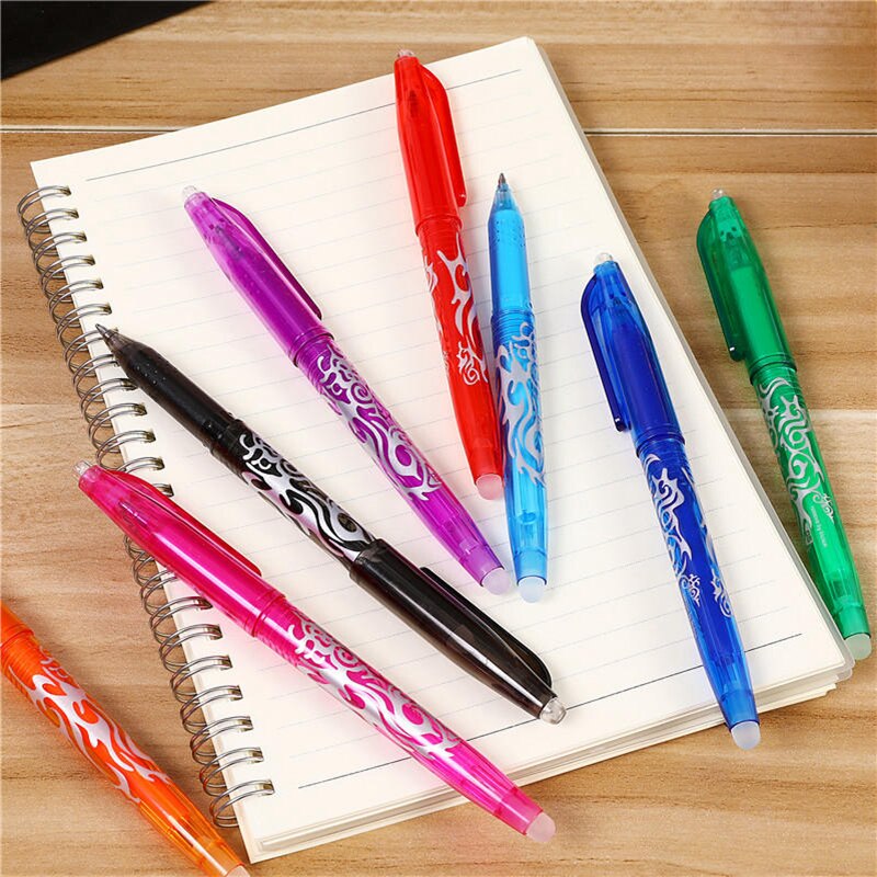 8PCS YDNZC Erasable Pen 8 Colors Ink Gel Pen of Styles Rainbow Best-selling Drawing Stationery Pens For School