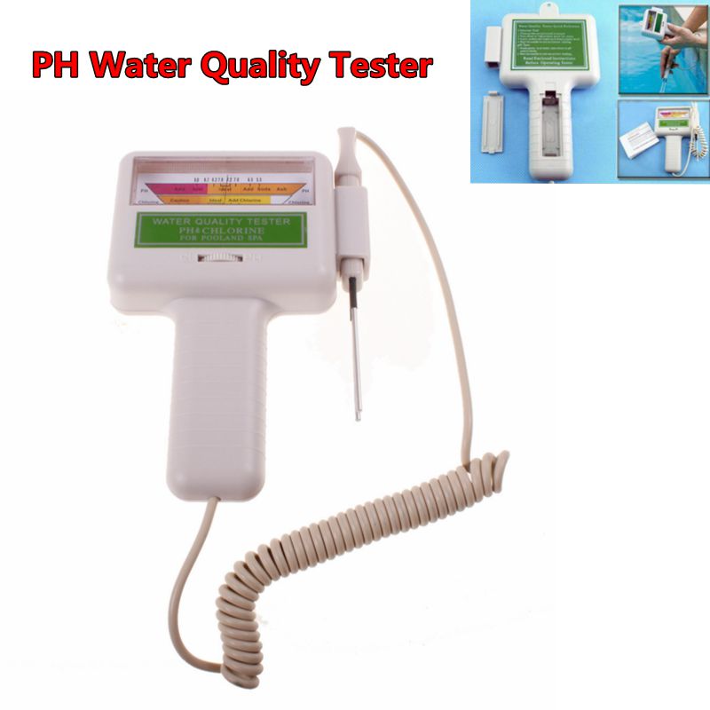 2 In 1 Ph Chloor Meter Tester PC-101 Ph Tester Chloor Water Testen Apparaat CL2 Meetinstrument Voor Zwembad aquarium 1Pcs