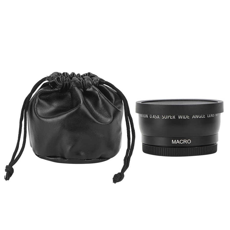 Unidad de lente teleobjetivo videocámaras JSR‑ 1152 55MM 0 45X lente Macro gran angular avanzada apta para todos los 55MM de diámetro