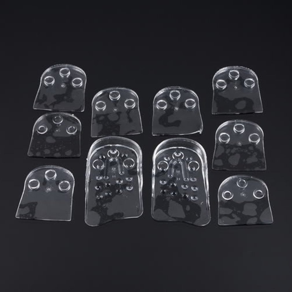1pair Transparant 5 Layers Adjustable Taller Insole Silicone Gel Inserts Lift Shoe Pads Height Increase Comfortable