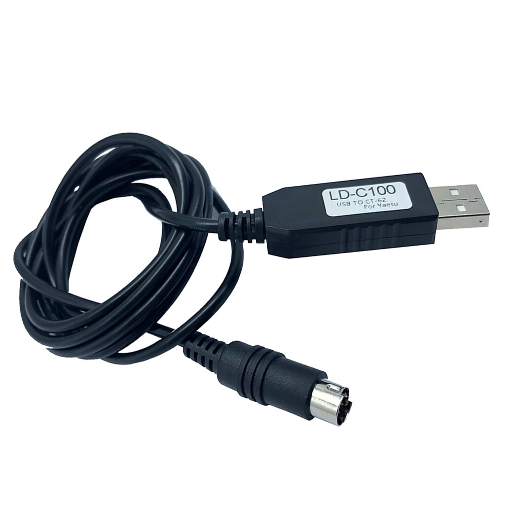 Ld -c105 1.5m 59 tommers usb til katt din 6 programmert kabel til kenwood ts -450 ts-680 ts-690 ts-790 ts-850 ts-940 ts-950