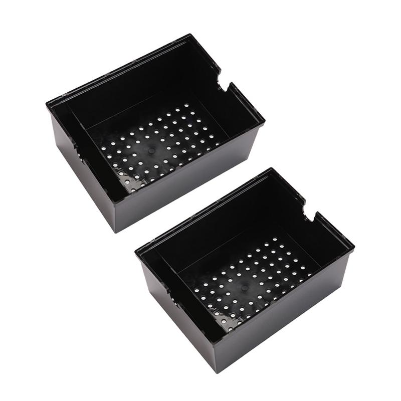 2PCS Aquarium External Filter Upper Box Fish Tank Water Plastic Filter Trickle Box Water Filter Mutifunctional Black Pet Product