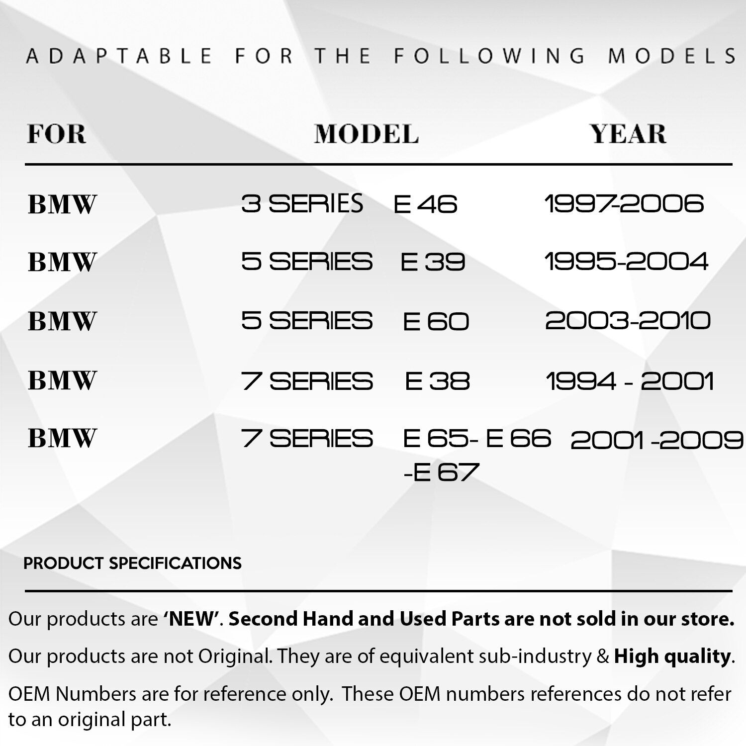 Rear Window Roller Blind Curtain Clip Repair Kit (4 Pcs) For BMW 5 Series E39 E60