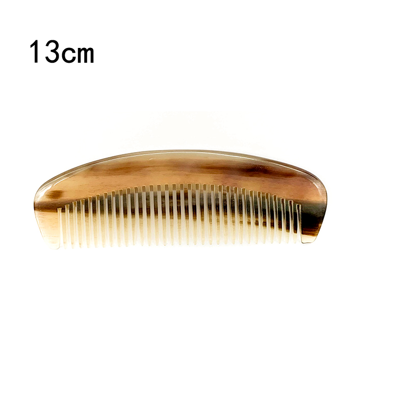 Peigne en corne de bœuf naturel vietnamien, peigne en corne gravée, pour les soins des cheveux, outil de Massage: 13cm