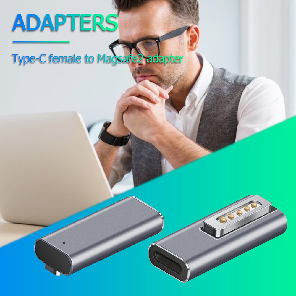 Szybkie ładowanie type-c magnetyczny Adapter USB PD do notebooków MacBook Air/Pro szybki konwerter wtyczek magnetycznych