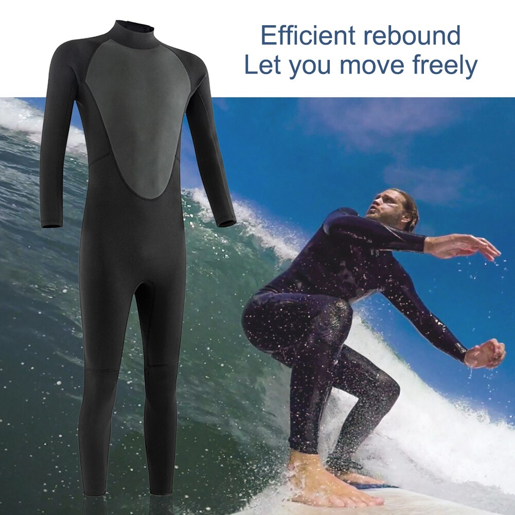 Mono completo de 3mm para hombre, traje cálido elástico para natación, surf, traje de baño de una pieza, esnórquel húmedo