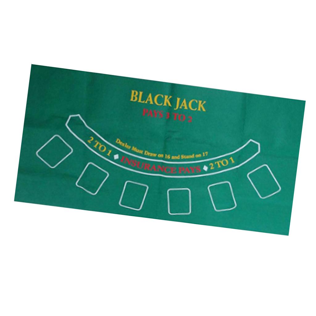 Roulette Casino Tabletop Felt Layout Mat Double-sided Waterproof Blackjack Board Game Layout Cover 60x120cm