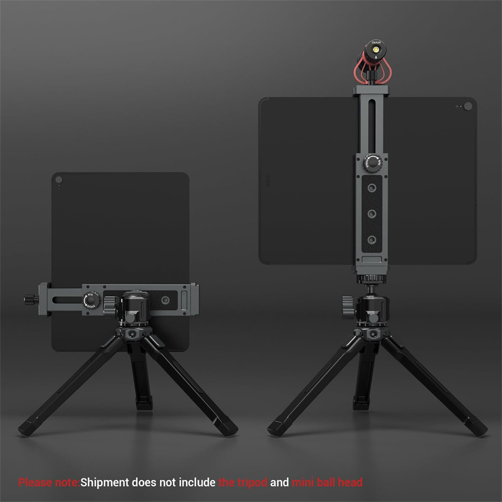 2025 Aktualisierung Tablette-Halfter Klemmclip für iPad Profi Luft Mini 2 3 4 Universal--Clip-Stativhalterung für iPhone 4,7"-12,9" sterben meisten Tablets