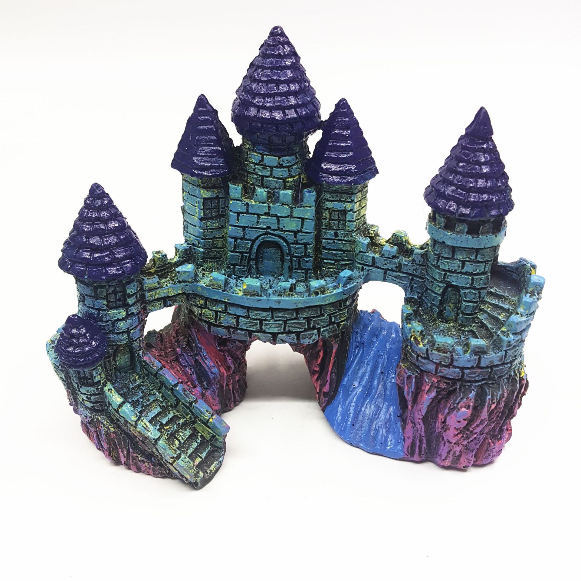 Aquarium Shipwreck Castle Decorations Fish Tank Ornaments Resin Material for Aquariums Landscaping Ornament: A