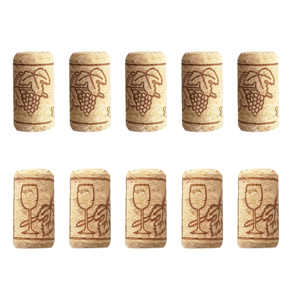 100 stk vin kork forsegling vin kork vin flaske stopper bar verktøy flaske lukking tre tetning deksel: Default Title