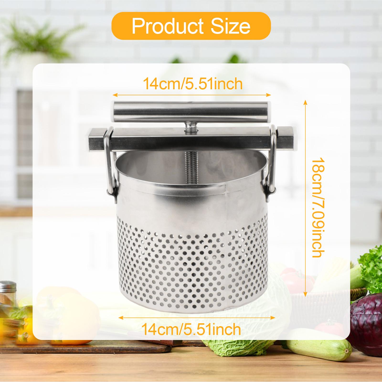 Stainless Steel Vegetable Filling Squeezer Grape Fruit Juicer Kitchen Press for Restaurant Commercial Use Sturdy Fruit Press