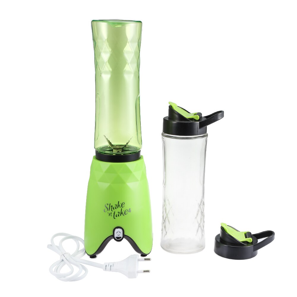 3in1 500ML Electric Fruit Juicer Machine Mini Portable Shake Juice Juicer Maker Bottle Squeezers EU Plug with Glass/Plastic Cups