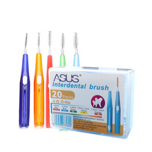 20pcs/box Interdental Brush Dental Floss Picks Refill Teeth Stick Flosser Oral Deep Clean Toothpick Interdental Cleaning Brush