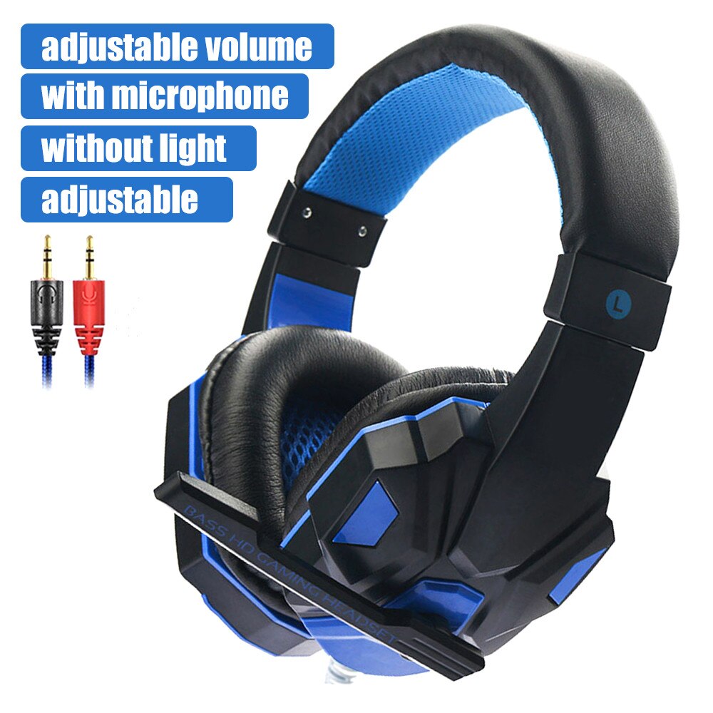 G2000 G9000 Gaming Headsets Big Headphones with Light Mic Stereo Earphones Deep Bass for PC Computer Gamer Laptop PS4 X-BOX