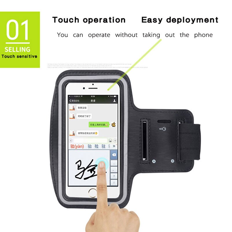 Black Armbands For LG G7 ThinQ V30 Plus Q6 K10 G5 G4 G6 V20 V40 V35 Waterproof Gym Run Arm Band 2 3 Bag Case Full cover