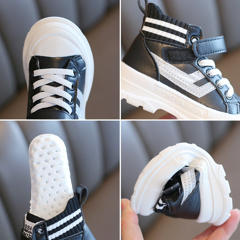 Meninos meninas estilo britânico martin botas 2022 outono crianças macio-sola botas de couro crianças botas curtas de volta à escola sapatos quentes