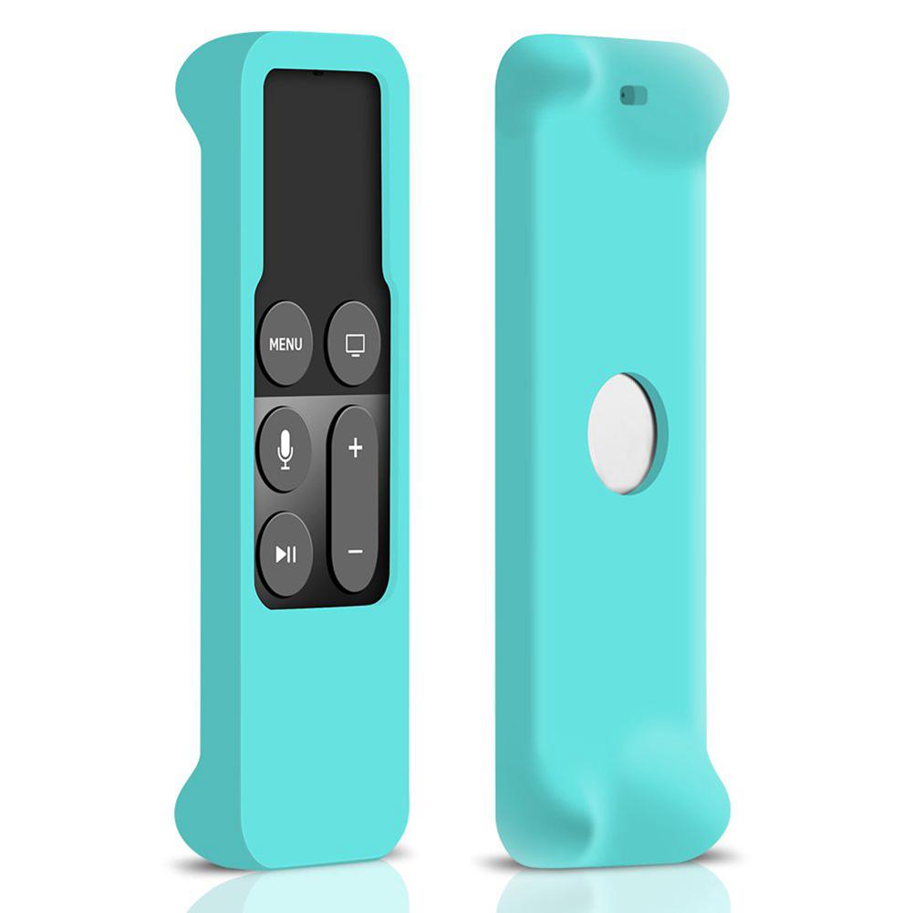 Protective Case For Apple TV 4K 4th Gen Siri Remote Control Silicone Anti-scratch Remote Control Case Sleeve: bkue