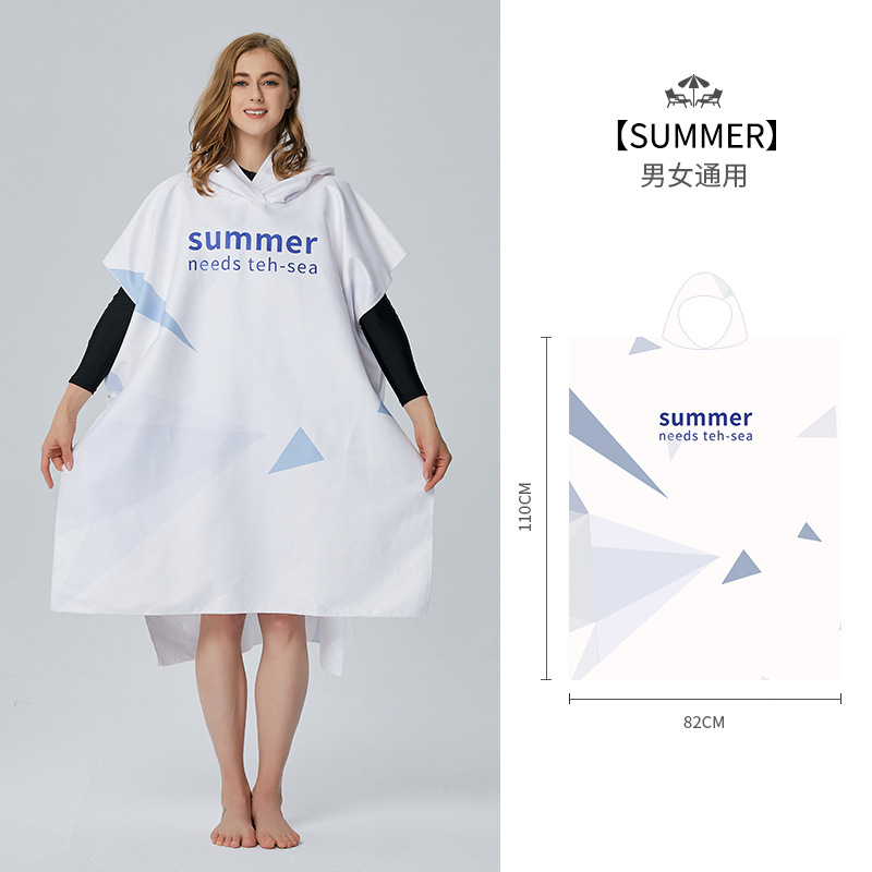 Surfen Poncho Kleid Handtuch Mikrofaser Bademantel Ponchos Surfer Kleid zum Surfen Schwimmen Tauchen Strand unisex: Gelb