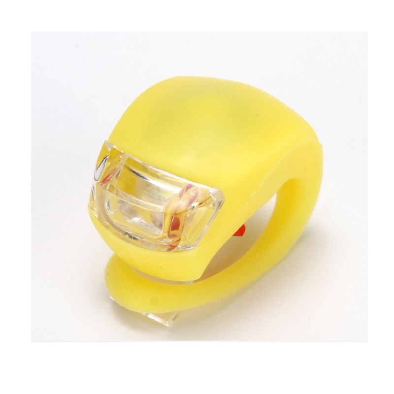 Luces de bicicleta, cabeza LED de silicona rueda de luz delantera de la bicicleta trasera, luz de ciclismo impermeable, luces de advertencia de scooter para niños