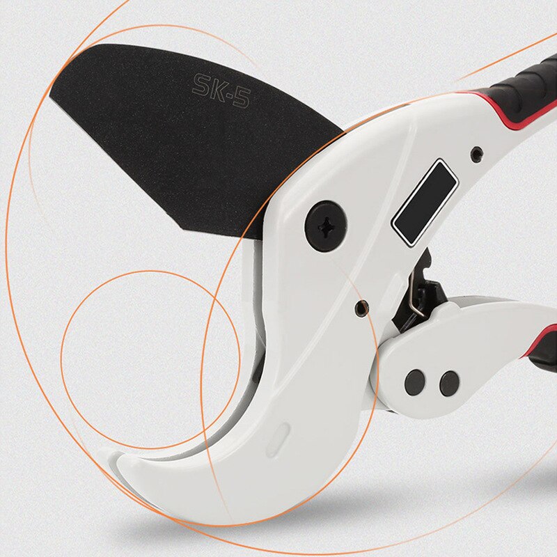 PVC Pipe Cutter 42mm 64mm Aluminum Alloy Body Ratchet Scissors Tube Cutter PVC/PU/PP/PE Hose Cutting Hand Tools