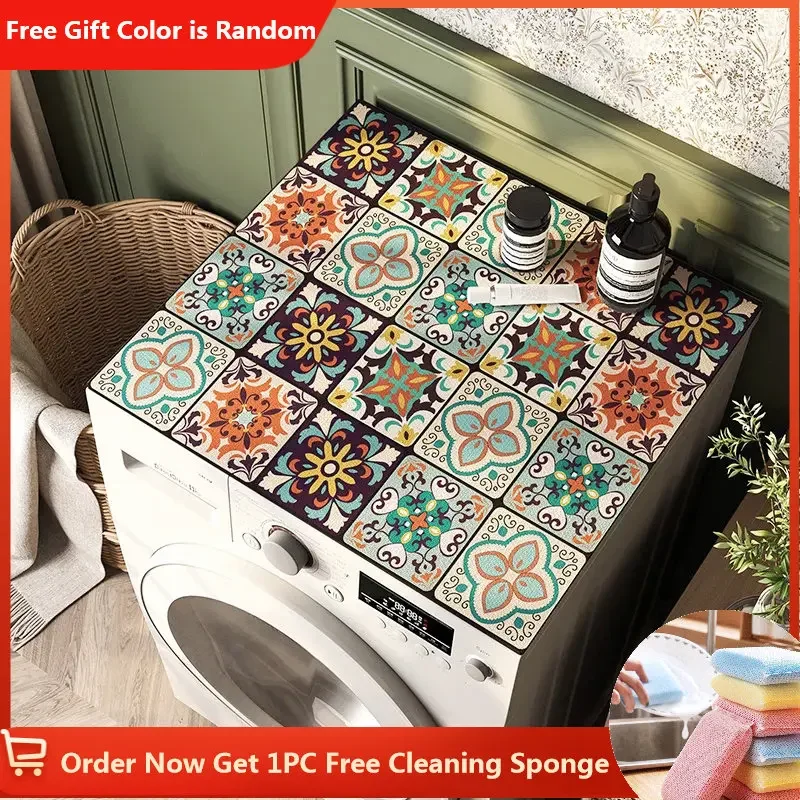 Alfombra de cocina, almohadilla de drenaje para cocina, lavadora, estera antipolvo, cubierta antipolvo para baño, alfombra superior para refrigerador, alfombrilla para mesita de noche