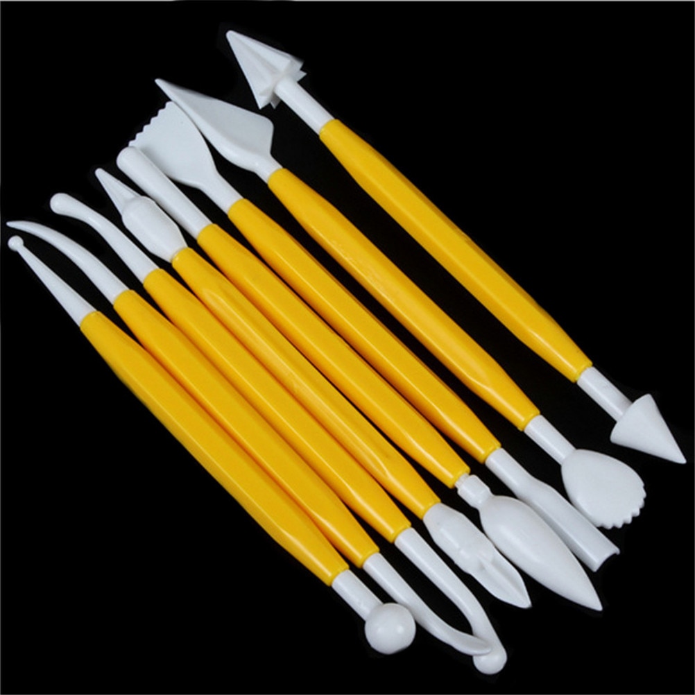 8pcs/set Plastic Clay Sculpting Set Polymer Modeling Clay Tools Poly form Sculpey Tools Set For Shaping Clay Play dough Toys