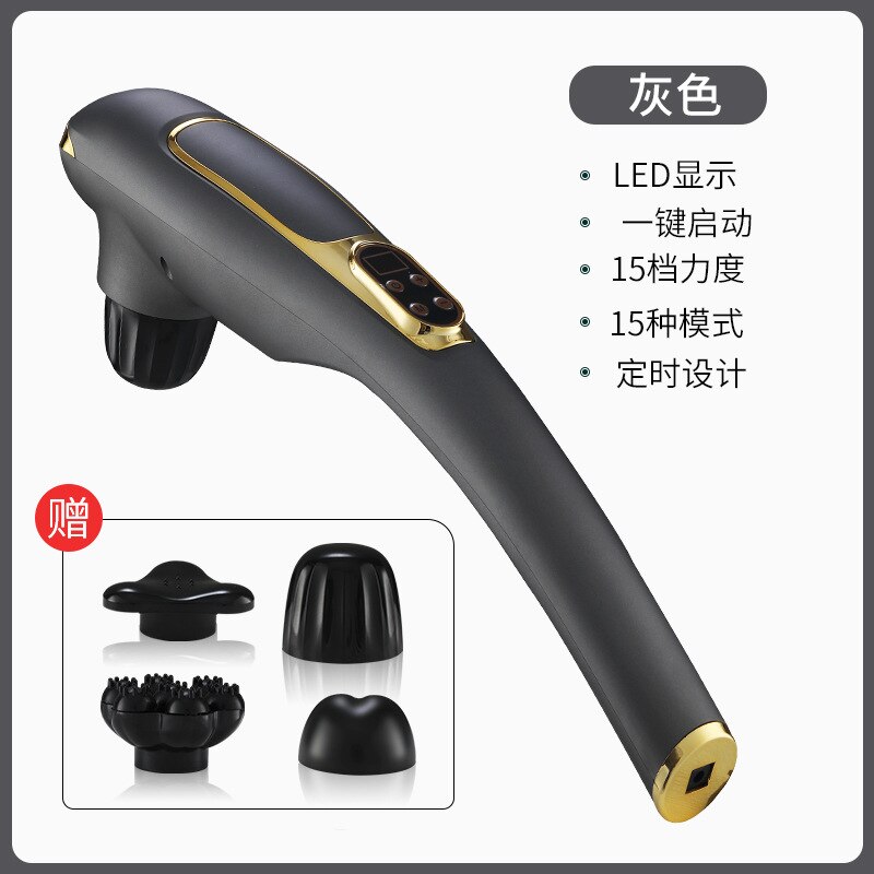Elektrische USB Aufladbare tragbare persönliche vibrierende hand percussion infrarot handheld massager hammer für körperpflege: Black
