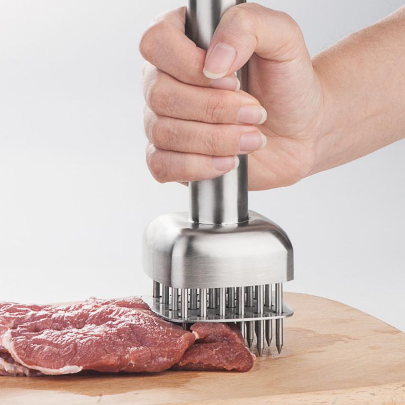 1PC Profession Meat Pork Chop Meat Tenderizer Needle With Stainless Steel Kitchen Tools Cooking Accessories