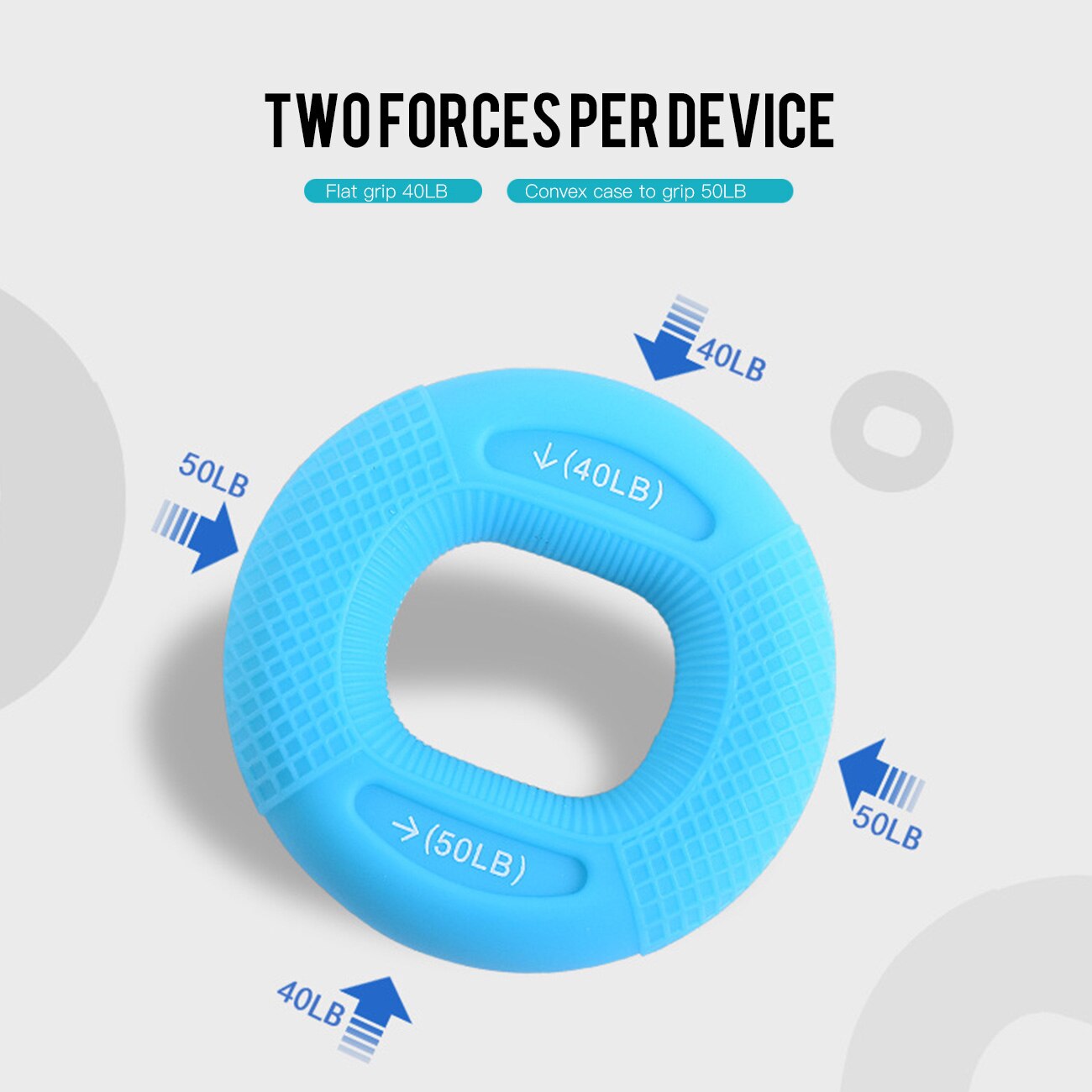 Hand Grip Finger Pow Trainer Solid Silicone Rubber Ring Hand Expander Exerciser Fingers Gripper Powerball Hand Exerciser Grip